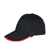 Logotipo personalizado de fábrica 6 paneles al aire libre barato iluminado LED béisbol deportes gorra sombrero para hombres