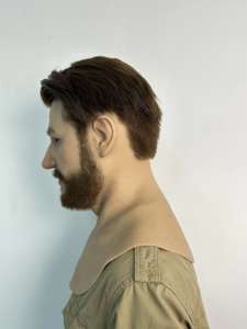 Masque facial réaliste personnalisable en silicone <span class=keywords><strong>pour</strong></span> <span class=keywords><strong>maquillage</strong></span> de fête, style Hollywood, avec cheveux et barbe, <span class=keywords><strong>pour</strong></span> événements spéciaux - Product Image 3