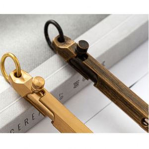 Wholesale Stock <b>Tactical</b> Brass Bolt Ball Point <b>Pen</b> With Hole Business Printed Logo Custom for Gift Office - Product Image 3