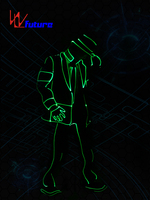 Costume de danse LED Tron MJ, costume de danse hip-hop, veste lumineuse Michael Jackson