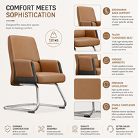 Chaises de bureau de direction ergonomiques modernes haut de gamme en cuir PU pour cadres, visiteurs et personnel – Fabricant chinois de qualité supérieure