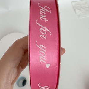 <span class=keywords><strong>Ruban</strong></span> en satin imprimé multicolore, juste pour vous, pour emballages cadeaux, <span class=keywords><strong>ruban</strong></span> pour la décoration de fêtes d'anniversaire et de mariage - Product Image 2