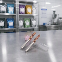 Forets CNC auto-centreurs ZROYEE avec revêtement TiN en carbure de tungstène pour l'acier inoxydable et l'alliage d'aluminium