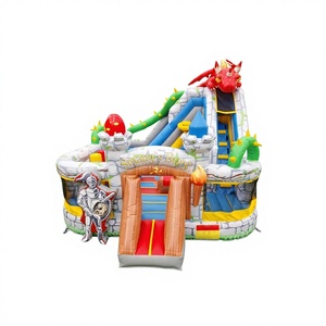 Nouveau Château Gonflable Dinosaure 2026 avec Toboggan pour Location Commerciale Événementielle et Fêtes - Product Image 1