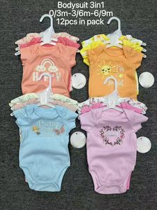 Set Pagliaccetto C20XL in Cotone per Neonato 0-9 Mesi, Tutina alla Moda per Bambino e Bambina 3 Pezzi, Abbigliamento per Neonati - Product Image 2