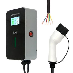 เครื่องชาร์จรถยนต์ไฟฟ้า MIDA EV Charger แบบติดผนัง <span class=keywords><strong>Mennekes</strong></span> 32a 3 เฟส พร้อมเต้ารับ Type 2 - Product Image 1