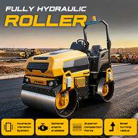 Rouleau Compacteur Vibratoire à Bas Prix 1, 3 et 4 Tonnes – Mini-Compacteur Routier Autoporté pour Asphalte