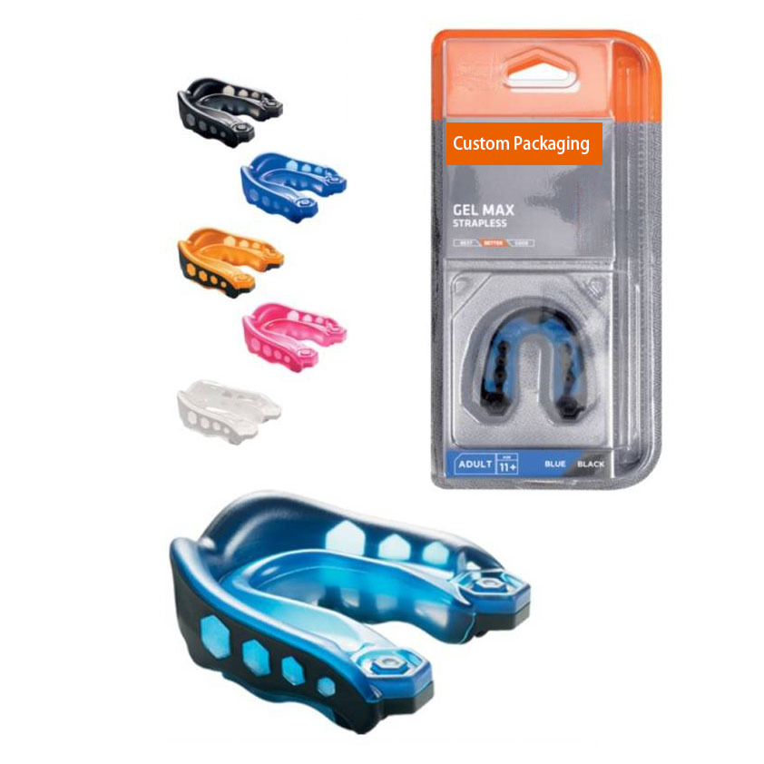 Power Punch Custom Fit Gel Max Mouth Guard for Boxing MMA, Dual Layer Shock Absorbing