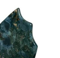 Outil Gua Sha en Agate Mousse Verte avec Fonction Musicale et Lifting Facial pour SPA, Thérapie des Points d'Acupression, Masseur de Beauté Sculpté à la Main