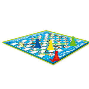 <span class=keywords><strong>Jeu</strong></span> <span class=keywords><strong>de</strong></span> Serpents et Échelles Géant en Plastique avec Grands Dés en Mousse – <span class=keywords><strong>Jeu</strong></span> <span class=keywords><strong>de</strong></span> Société Éducatif Portable et Facile à Jouer pour les Réunions <span class=keywords><strong>de</strong></span> Famille - Product Image 4