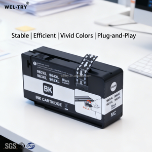 WEL-TRY 962 962XL 全新全墨盒颜料墨，带一次性芯片，适用于 <span class=keywords><strong>HP</strong></span> OfficeJet Pro 9020 9025 9022 系列打印机 - Product Image 2
