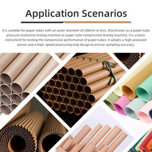 Programmeerbare papierkern-compressietester - Geautomatiseerd krachttestapparaat voor de crush-weerstand van kartonnen buizen - Product Image 6