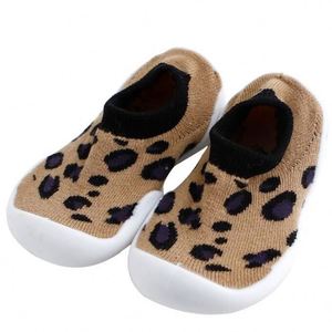 Floral Pattern Breathable Cotton Baby <strong>Socks</strong> for <strong>Boys</strong> Girls Non-Skid Indoor <strong>Slipper</strong> Rubber Sole Crew Length for Autumn Season - Product Image 3