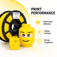 Filamento PETG Básico Amarillo, Material de Impresión de Alta Resistencia a Impactos, Filamento para Impresora 3D para Fabricación de Moldes