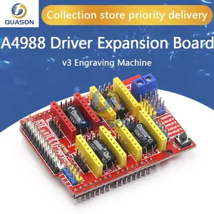 New cnc shield v3 engraving machine / 3D Printer / A4988 driver expansion board for Arduino