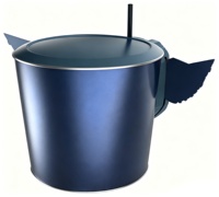 Gobelet personnalisé à double paroi avec poignée, design aile de cygne, réutilisable, pour popcorn, pailles, collations et boissons, thème cinéma et parc d'attractions
