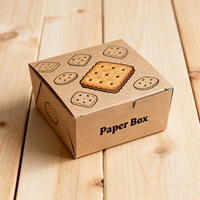 Boîte de biscuits de haute qualité à prix compétitif Boîte de papier de collation à bas prix Nouveautés Boîte de papier de copeaux de fromage d'oignon au beurre