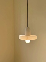 Luminaire suspendu en marbre naturel espagnol, style moderne, luxueux, minimaliste, rétro, luminaire suspendu haut de gamme pour restaurant