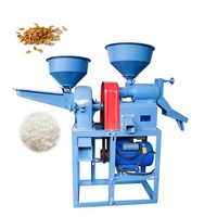 Échantillon gratuit vente automatique 1 tonne par heure mini moulin à riz et broyeur de poudre ensemble combiné décortiqueuse en Corée avec moteur