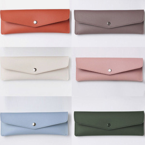 Étui à crayons en cuir de style coréen, frais et mignon, style enveloppe, mini porte-stylos en PU de couleur unie, rangement pour fournitures scolaires - Product Image 3
