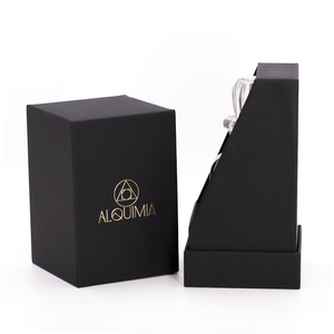 Specchio di lusso parfum <span class=keywords><strong>lataffa</strong></span> scatola da imballaggio in cartone nero rigido per personalizzare confezione bottiglia di profumo con scatola - Product Image 2