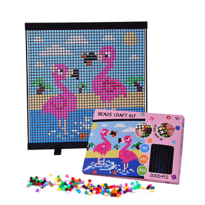 New Design Eva Perler Beads Kits Colorful Children's 5mm Diy Perler Fuse Beads Free Ironing Hama Beads Set - Product Image 1
