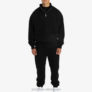 Pull-over en molleton 1/4 zip pour homme, en coton épais, chaud, idéal pour la gym, le fitness, le <span class=keywords><strong>travail</strong></span> ou le golf – Vente en gros - Product Image 3