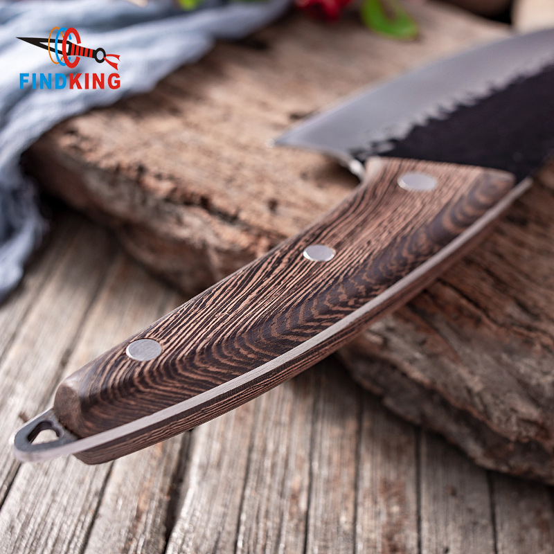 FINDKING Full Tang Handmade Butcher Knife Chef Kitchen Knife High Carbon Clad Steel Cleaver Filleting Slicing Knives