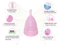 Copa Menstrual de silicona para mujeres, repuesto de servilletas sanitarias, grado médico, el más vendido