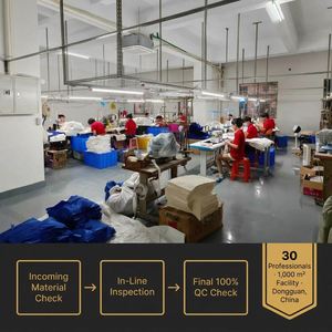 Sac de protection ZEHUI personnalisé en coton blanc lavé avec cordon de serrage, pochette de rangement à double fermeture éclair, logo imprimé, directement de l'usine - Product Image 4