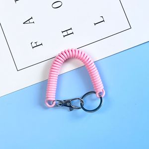 Спиральный выдвижной пружинный брелок для ключей - Product Image 2