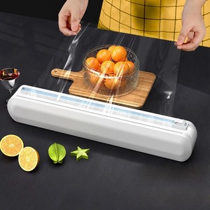 Dispensador de Envoltura de Plástico con Cortador, Dispensador de Film Transparente, Utensilios de Cocina, Dispensador de Film Adhesivo para Alimentos, Accesorios de Cocina - Product Image 2