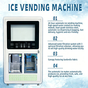 Distributeur automatique de glace commercial extérieur grande capacité autonettoyant avec paiement intelligent - Product Image 4