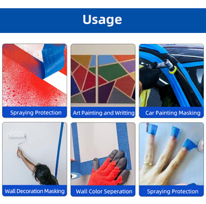 Cinta de Papel Crepé de Enmascarar UJANG, Rollo Jumbo, Resistente a los Rayos UV, para Pintar, Etiquetar, Manualidades, Decoración - Product Image 4