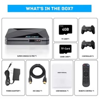 Super Console X2 Pro Game Box Sortie 4K HD 40 000+ jeux Android TV Box Prise EU/US pour cadeau d'enfant consola de juegos