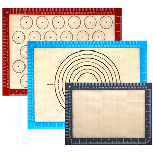 100% Usine logo personnalisé réutilisable en silicone <span class=keywords><strong>pâtisserie</strong></span> et tapis de cuisson à <span class=keywords><strong>haute</strong></span> température - Product Image 1