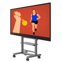 Pantalla Táctil Interactiva Iboard de 75 98 Pulgadas, Pizarra Inteligente Interactiva, Panel Plano Inteligente para Educación y Reuniones, 8+128G