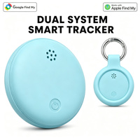 Traceur intelligent double système BLE anti-perte, avec batterie remplaçable, compatible Apple Find My et Google Find Hub
