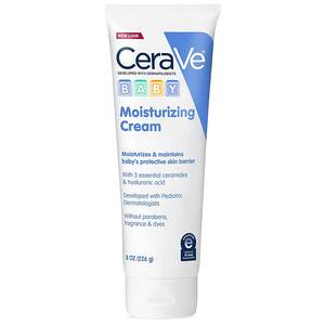 Crème hydratante pour bébé 8 oz, soin pour peaux sensibles avec céramides, sans parfum - Product Image 1
