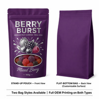 Sachets Doypack refermables de qualité alimentaire pour bonbons gélifiés aux jus de fruits et chewing-gums, vente en gros et au détail