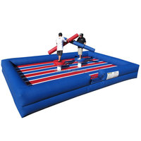 Jeu Gonflable Interactif de Combat de Gladiateurs sur Poteau pour Fêtes Adultes