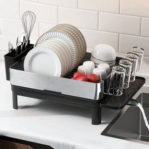 Estante de Alambre para Cocina, Escurridor de Platos, Rejilla para Secar Platos con Soporte para Tazas de Café - Product Image 2