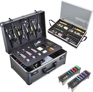 Estuche Profesional para Barberos - Estuche Portátil para Herramientas de <span class=keywords><strong>Barber</strong></span>ía, Organizador de Cortapelos con Cerraduras Combinadas - Product Image 1
