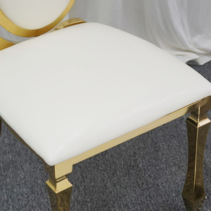 Moderne Vergoldete Edelstahl-Esszimmerstühle für Hochzeiten Hotels Säle Bankette Großhandel Maßgefertigte Hotel-Wohnzimmer-Event-Stühle - Product Image 5