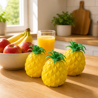 Grandes peluches en forme d'ananas, extra douces, à récupération lente, fruits réalistes à presser