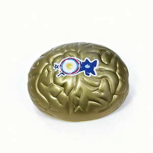 Jouet anti-stress en mousse PU en forme de cerveau - Cadeau promotionnel personnalisable pour les événements et les campagnes - Balle moelleuse - Unisexe, à partir de 8 ans - Product Image 1
