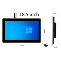 Sistema POS Industrial Integrado KDS con Pantalla Táctil Capacitiva de Aluminio de 18.5 Pulgadas, 4K, Intel Core I3/i5/i7, Android/Windows, Montaje en Pared, para Cocina