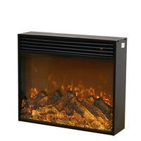 Cheminée électrique murale à chauffage par Led Décor Simulation de bois Flamme de carbone Inserts électriques Chauffage Cheminée électrique