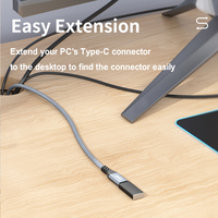 ULT-unite Câble d'alimentation de données de charge USB 3.1 Type C personnalisé pour ordinateur portable 20Gbps 100w 4k 1m 1.5m 2m Câble de téléphone d'extension USB