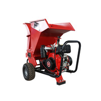 Broyeur mobile multifonctionnel multi-matériaux pour bois, paille, essence/diesel, 15W haute puissance, pour branches d'arbres de jardin et sciure de bois